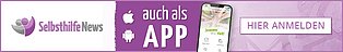 Logo des Selbsthilfe-Newsletters: Selbsthilfe News, auch als APP. Hier anmelden